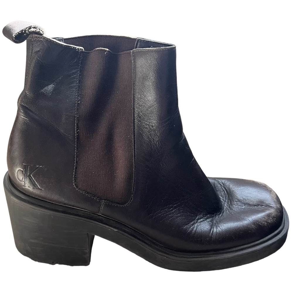 Calvin Klein | Ankle Chunky Brown Boots